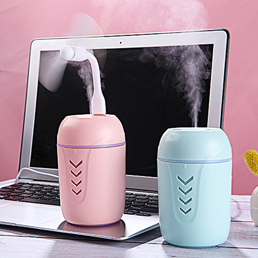 Air Humidifier Diffuser Mini Car Portable 3 in 1 USB Fan Aroma Mist Oil